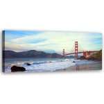 Obraz na plátně, New York Golden Gate - 90x30 cm – Zbozi.Blesk.cz