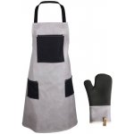 Gusta Set De Luxe zástěra + chňapka dárkové balení černý – Hledejceny.cz