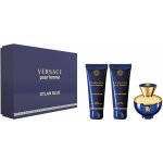 Versace Pour Femme Dylan Blue pro ženy EDP 50 ml + tělové mléko 50 ml + sprchový gel 50 ml dárková sada – Hledejceny.cz