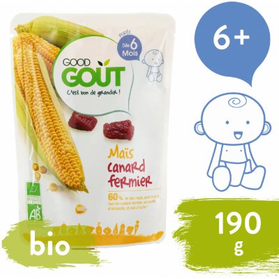 Good Gout Bio Kukuřice s kachním masem 190 g – Zboží Mobilmania