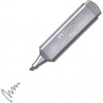 Faber-Castell 154661 Zvýrazňovač Textliner 46 Metallic metalický stříbrný – Zboží Živě