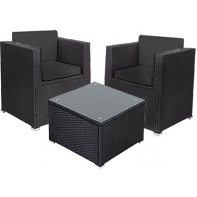 Melfin Sedací souprava FELIX černá – Zboží Dáma