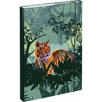 Baagl A4 Tygr A-31597 zelená – Zboží Dáma