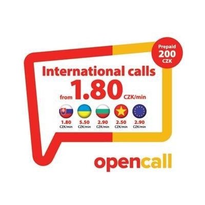 Předplacená SIM karta OpenCall s kreditem 200 Kč, volání do všech sítí v ČR 1,80 Kč/min bez nutnosti dobíjení, Slovensko SIMOPENSKU2003 – Sleviste.cz