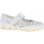 Rieker baleríny Dámské baleriny 49977-80 bílá – Zboží Mobilmania