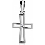 Couple Křížek Christine přívěsek v bílém zlatě s briliantem 585 68 2 0657.1B00.0.00.FVS.000.23 – Sleviste.cz