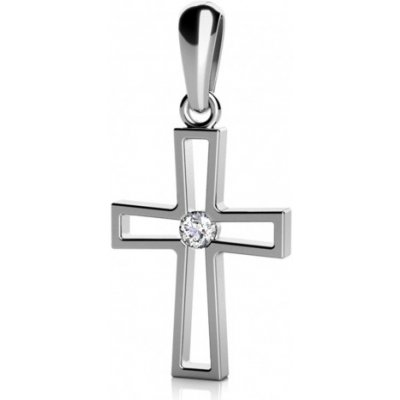 Couple Křížek Christine přívěsek v bílém zlatě s briliantem 585 68 2 0657.1B00.0.00.FVS.000.23 – Sleviste.cz