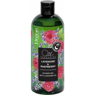 Lirene Oil Therapist Lavender & Raspberry sprchový gel s levandulovým olejem 400 ml