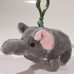 Přívěsek na klíče Plyšový slon plyšové hračky – Zbozi.Blesk.cz