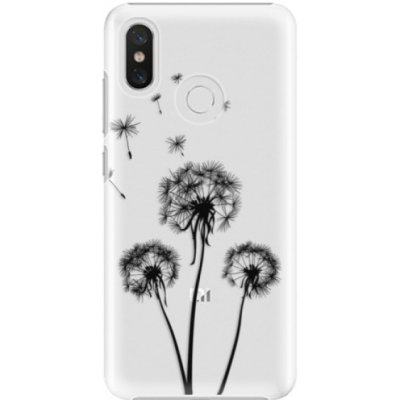 Pouzdro iSaprio - Three Dandelions Xiaomi Mi 8 černé – Zbozi.Blesk.cz