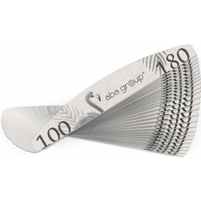 Aba Group Pilník na nechty loďka sivý Standard 100/180 25 ks – Zbozi.Blesk.cz