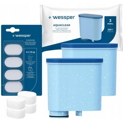 Wessper filtr Philips Saeco LatteGo 2 ks + tablety na odstranění vodního kamene – Zbozi.Blesk.cz