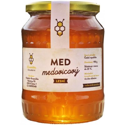 Včelařství Kvasnička med medovicový lesní 950 g