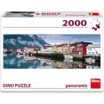 DINO Panoramatické Rybářská vesnice 2000 dílků – Zboží Dáma