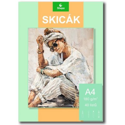 Stepa Skicák A4 40 listů – Zboží Dáma Stepa Skicák A4 40 listů – Zboží Dáma