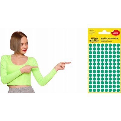 Avery Zweckform 3012 etikety 8mm 4 ks zelené – Zboží Mobilmania