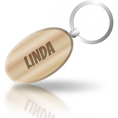 Přívěsek na klíče se jménem Linda – Zboží Mobilmania