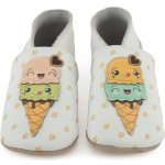 Lait et Mie kožené capáčky se zmrzlinou bílá – Zboží Dáma