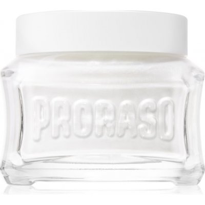 Proraso White krém před holením pro citlivou pleť (Green Tea and Oatmeal) 100 ml – Zboží Mobilmania