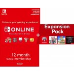 Nintendo Switch Online Family + Expansion Pack členství 365 dní – Zboží Dáma