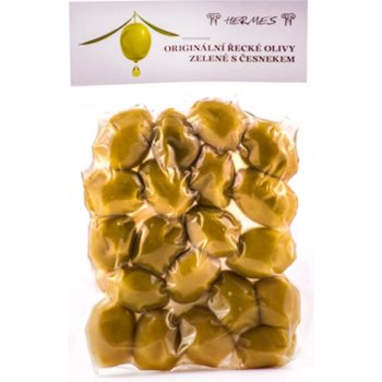 Hermes Zelené olivy s česnekem 150 g