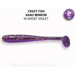Crazy Fish Nano Minnow 4 cm 19 Ghost violet 8 ks