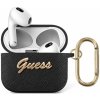 Pouzdro na sluchátka Guess Saffiano PC/PU Metal Logo Pouzdro pro Apple AirPods 1/2 GUA2SASMK