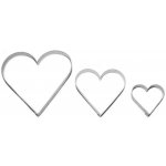 SMOLÍK SRDCE Sada 3 ks 729 118 × 111 mm velké hladké, pocínované – Hledejceny.cz