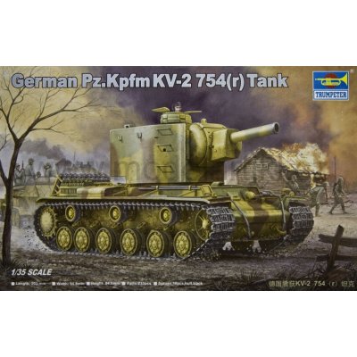 Trumpeter German Pz.Kpfm KV-2 754r Tank00367 1:35