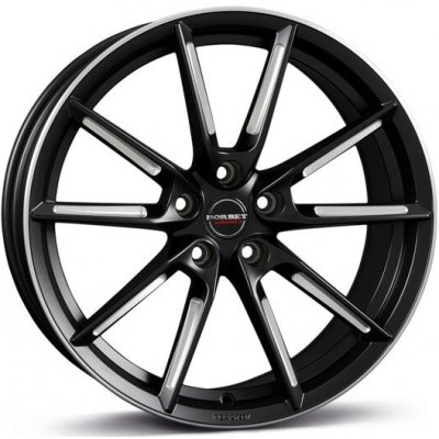 Borbet LX 8x19 5x112 ET44 black matt spoke rim polished | Zboží Auto