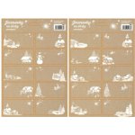 IMPAP Samolepicí jmenovky na dárky - 17 x 26 cm - 54068 – Zboží Dáma