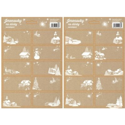 IMPAP Samolepicí jmenovky na dárky - 17 x 26 cm - 54068 – Zboží Dáma