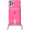 Pouzdro a kryt na mobilní telefon Apple TopQ STRAP Fluo pro iPhone 11 Pro Pink