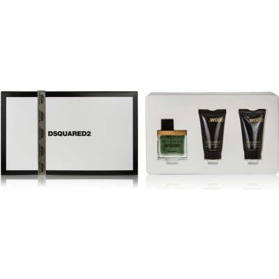 Dsquared2 Intense He Wood EDT 30 ml + sprchový gel 30 ml + tělové mléko 30 ml dárková sada – Hledejceny.cz