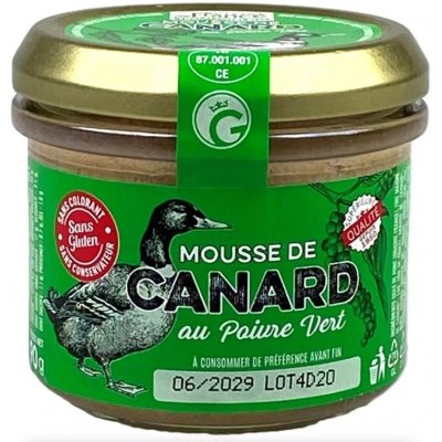 Gourmet Partners Kachní pěna se zeleným pepřem ve skle 90 g – Zboží Dáma