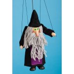 Mašek umělecká výroba Loutka dřevěná Černokněžník 20 cm – Zboží Dáma