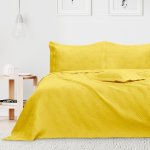Divio přehoz na postel Oboustranný prošívaný HAKI žlutý 200 x 220 cm – Zboží Mobilmania