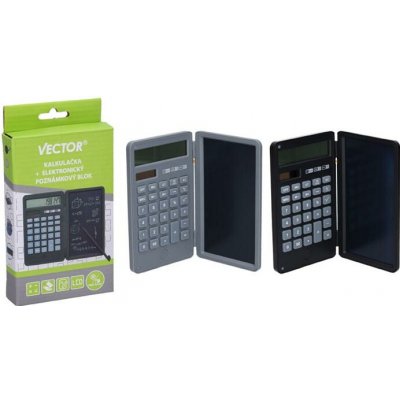 UNIPAP Kalkulačka W046927 + elektronický poznámkový blok VECTOR 586650 – Zboží Živě