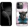 Pouzdro a kryt na mobilní telefon Apple mmCase na iPhone 13 Pro černý panter ve svetru