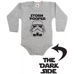 Body s potiskem Star Wars Storm Pooper Tmavý melír Canvas Dětské body Bezvatriko.cz