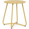 BIZZTTO konferenční žlutý zahradní stolek WISSANT 40 cm 0803554