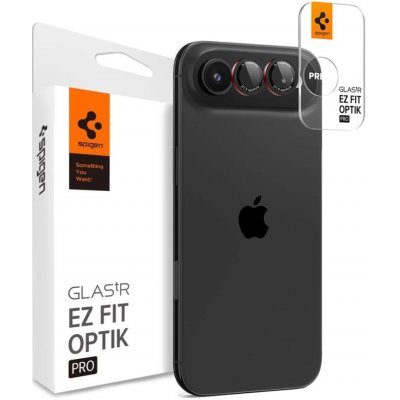 SPIGEN Optik Pro L-Series sklo "EZ Fit" ochrana kamery 2-balení iPhone Air černá/červená (AGL09864) – Zboží Živě