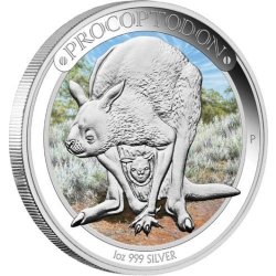 The Perth Mint Australia Mince Austrálie Megafauna Procoptodon 1 Oz