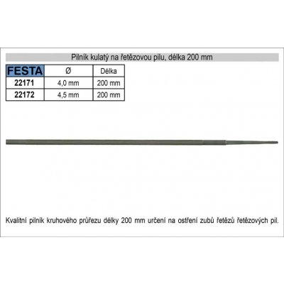 Pilník na pilové řetězy průměr 4,5 mm – Zboží Mobilmania