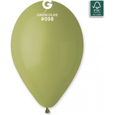 Gemar #098 Balónek 30 cm 12" olivový – Sleviste.cz