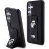 Pouzdro a kryt na mobilní telefon Karl Lagerfeld Saffiano Grip Stand Galaxy S24