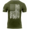 Army a lovecké tričko a košile Tričko Rothco Distressed US bílá vlajka zelené