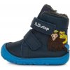 Dětské kotníkové boty D.D.Step W073-457A modrá