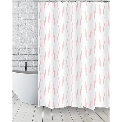 MSV SEVENTIES motiv vlnky bílo-růžový 180 x 200 cm – Hledejceny.cz
