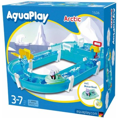 AquaPlay Vodná dráha Arctic s vodnou pumpou a hrošíkom Wilma v loďke AQ1506 – Sleviste.cz